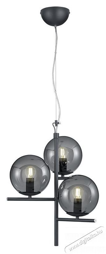 TRIO 302000342 Pure 28W antracit f&uuml;ggesztett l&aacute;mpatest H&aacute;ztart&aacute;s / Otthon / K&uuml;lt&eacute;r - Vil&aacute;g&iacute;t&aacute;s / elektromoss&aacute;g - Fali / mennyezeti l&aacute;mpa - 395059