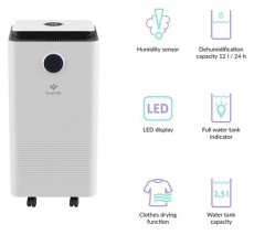 TRUELIFE AIR Dehumidifier DH5 Touch p&aacute;r&aacute;tlan&iacute;t&oacute; Sz&eacute;ps&eacute;g&aacute;pol&aacute;s / Eg&eacute;szs&eacute;g - L&eacute;gtiszt&iacute;t&oacute; / p&aacute;r&aacute;s&iacute;t&oacute; / p&aacute;r&aacute;tlan&iacute;t&oacute; - P&aacute;ramentes&iacute;tő - 481274