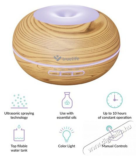 TRUELIFE AIR Diffuser D5 Light diff&uacute;zor Sz&eacute;ps&eacute;g&aacute;pol&aacute;s / Eg&eacute;szs&eacute;g - L&eacute;gtiszt&iacute;t&oacute; / p&aacute;r&aacute;s&iacute;t&oacute; / p&aacute;r&aacute;tlan&iacute;t&oacute; - P&aacute;r&aacute;s&iacute;t&oacute; - 481101