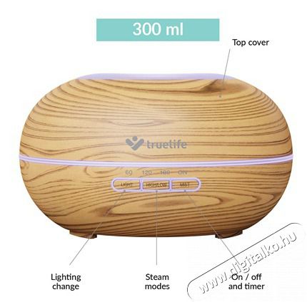 TRUELIFE AIR Diffuser D5 Light diff&uacute;zor Sz&eacute;ps&eacute;g&aacute;pol&aacute;s / Eg&eacute;szs&eacute;g - L&eacute;gtiszt&iacute;t&oacute; / p&aacute;r&aacute;s&iacute;t&oacute; / p&aacute;r&aacute;tlan&iacute;t&oacute; - P&aacute;r&aacute;s&iacute;t&oacute; - 481101