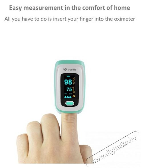 TRUELIFE Oximeter X5 BT pulzoxim&eacute;ter Sz&eacute;ps&eacute;g&aacute;pol&aacute;s / Eg&eacute;szs&eacute;g - V&eacute;rnyom&aacute;sm&eacute;rő - Kieg&eacute;sz&iacute;tő - 484071