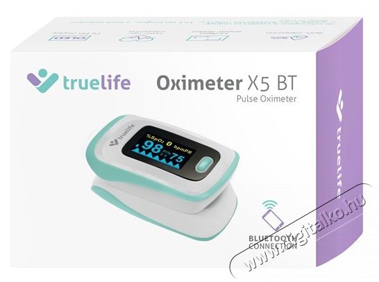TRUELIFE Oximeter X5 BT pulzoxim&eacute;ter Sz&eacute;ps&eacute;g&aacute;pol&aacute;s / Eg&eacute;szs&eacute;g - V&eacute;rnyom&aacute;sm&eacute;rő - Kieg&eacute;sz&iacute;tő - 484071