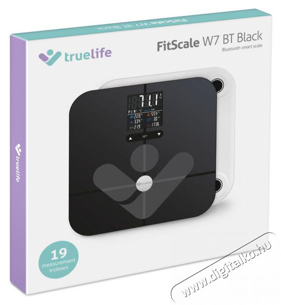 TRUELIFE FitScale W7 BT White Bluetooth okosm&eacute;rleg Sz&eacute;ps&eacute;g&aacute;pol&aacute;s / Eg&eacute;szs&eacute;g - M&eacute;rleg - Szem&eacute;ly m&eacute;rleg - 485901