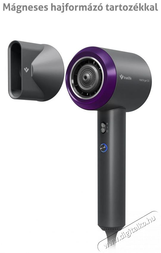 TRUELIFE HairDryer D3 Sz&eacute;ps&eacute;g&aacute;pol&aacute;s / Eg&eacute;szs&eacute;g - Haj&aacute;pol&aacute;s - Hajsz&aacute;r&iacute;t&oacute; - 510709
