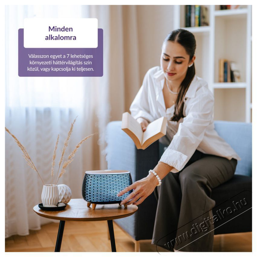 TRUELIFE AIR Diffuser D6 Aroma diff&uacute;zor Sz&eacute;ps&eacute;g&aacute;pol&aacute;s / Eg&eacute;szs&eacute;g - L&eacute;gtiszt&iacute;t&oacute; / p&aacute;r&aacute;s&iacute;t&oacute; / p&aacute;r&aacute;tlan&iacute;t&oacute; - P&aacute;r&aacute;s&iacute;t&oacute; - 526520