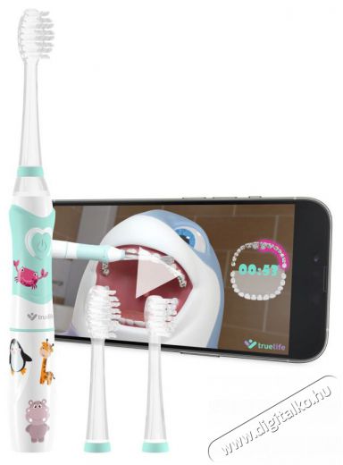 TRUELIFE SonicBrush Kid G Elektromos fogkefe Sz&eacute;ps&eacute;g&aacute;pol&aacute;s / Eg&eacute;szs&eacute;g - Sz&aacute;j / fog &aacute;pol&aacute;s - Elektromos fogkefe - 526513
