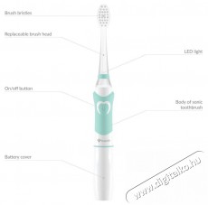 TRUELIFE SonicBrush Kid G Elektromos fogkefe Sz&eacute;ps&eacute;g&aacute;pol&aacute;s / Eg&eacute;szs&eacute;g - Sz&aacute;j / fog &aacute;pol&aacute;s - Elektromos fogkefe - 526513