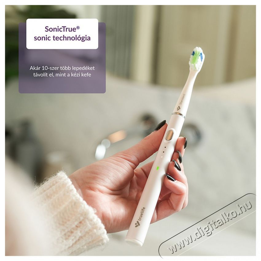 TRUELIFE SonicBrush Slim20 White Elektromos fogkefe Sz&eacute;ps&eacute;g&aacute;pol&aacute;s / Eg&eacute;szs&eacute;g - Sz&aacute;j / fog &aacute;pol&aacute;s - Elektromos fogkefe - 526515
