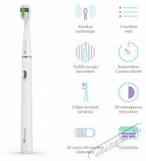 TRUELIFE SonicBrush Slim20 White Elektromos fogkefe Sz&eacute;ps&eacute;g&aacute;pol&aacute;s / Eg&eacute;szs&eacute;g - Sz&aacute;j / fog &aacute;pol&aacute;s - Elektromos fogkefe - 526515