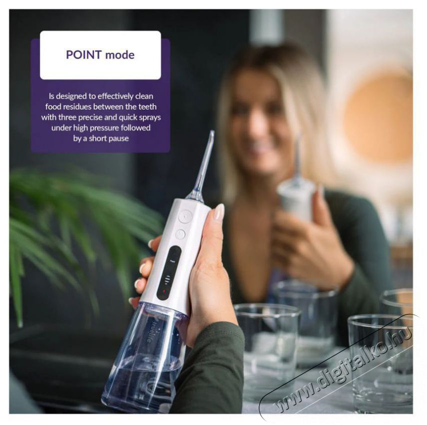 TRUELIFE AquaFloss Compact L100 Elektromos sz&aacute;jzuhany Sz&eacute;ps&eacute;g&aacute;pol&aacute;s / Eg&eacute;szs&eacute;g - Sz&aacute;j / fog &aacute;pol&aacute;s - Sz&aacute;jzuhany - 530302
