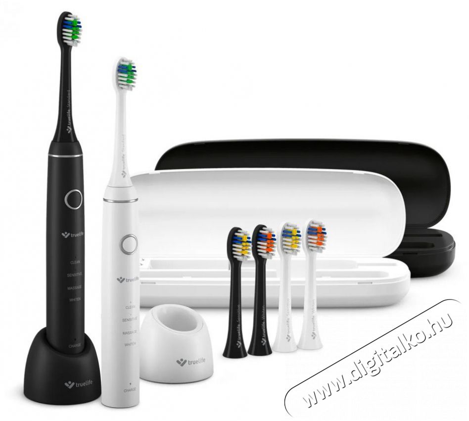 TRUELIFE SonicBrush Compact Duo Elektromos fogkefe Sz&eacute;ps&eacute;g&aacute;pol&aacute;s / Eg&eacute;szs&eacute;g - Sz&aacute;j / fog &aacute;pol&aacute;s - Elektromos fogkefe - 526506