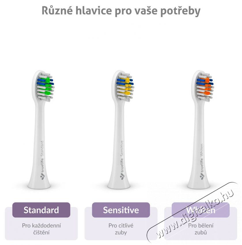 TRUELIFE SonicBrush Compact Duo Elektromos fogkefe Sz&eacute;ps&eacute;g&aacute;pol&aacute;s / Eg&eacute;szs&eacute;g - Sz&aacute;j / fog &aacute;pol&aacute;s - Elektromos fogkefe - 526506