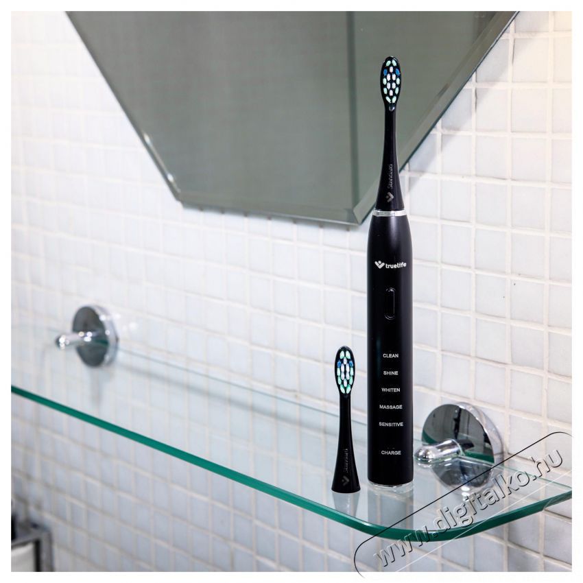TRUELIFE SonicBrush Clean30, fekete Elektromos fogkefe Sz&eacute;ps&eacute;g&aacute;pol&aacute;s / Eg&eacute;szs&eacute;g - Sz&aacute;j / fog &aacute;pol&aacute;s - Elektromos fogkefe - 526499