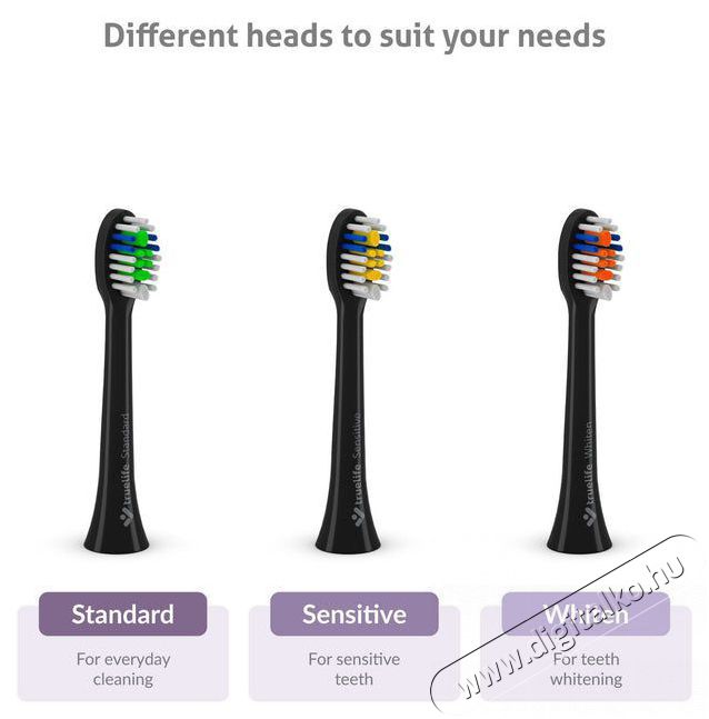TRUELIFE SonicBrush Compact Black Elektromos fogkefe Sz&eacute;ps&eacute;g&aacute;pol&aacute;s / Eg&eacute;szs&eacute;g - Sz&aacute;j / fog &aacute;pol&aacute;s - Elektromos fogkefe - 526503