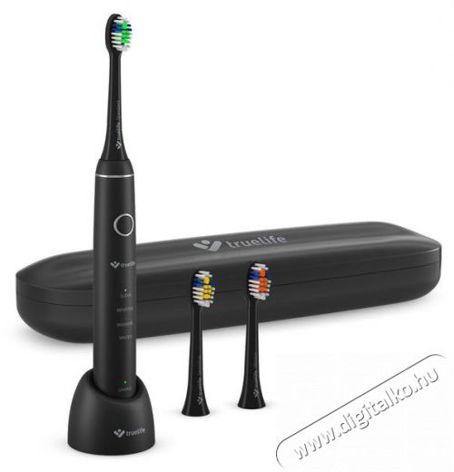 TRUELIFE SonicBrush Compact Black Elektromos fogkefe Sz&eacute;ps&eacute;g&aacute;pol&aacute;s / Eg&eacute;szs&eacute;g - Sz&aacute;j / fog &aacute;pol&aacute;s - Elektromos fogkefe - 526503
