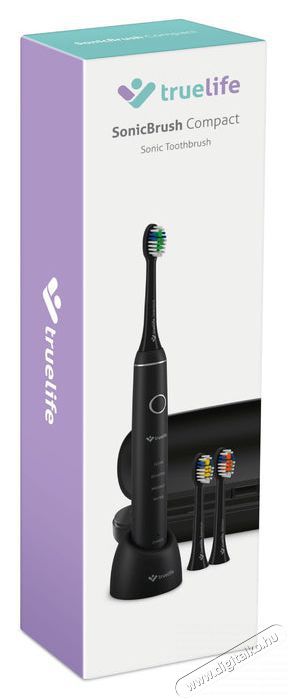 TRUELIFE SonicBrush Compact Black Elektromos fogkefe Sz&eacute;ps&eacute;g&aacute;pol&aacute;s / Eg&eacute;szs&eacute;g - Sz&aacute;j / fog &aacute;pol&aacute;s - Elektromos fogkefe - 526503