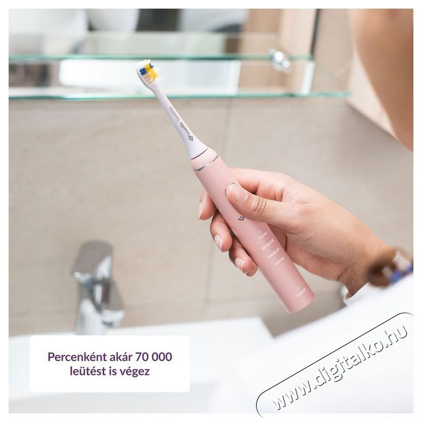 TRUELIFE SonicBrush Compact Pink Elektromos fogkefe Sz&eacute;ps&eacute;g&aacute;pol&aacute;s / Eg&eacute;szs&eacute;g - Sz&aacute;j / fog &aacute;pol&aacute;s - Elektromos fogkefe - 526507