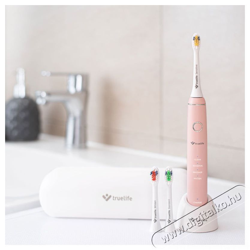TRUELIFE SonicBrush Compact Pink Elektromos fogkefe Sz&eacute;ps&eacute;g&aacute;pol&aacute;s / Eg&eacute;szs&eacute;g - Sz&aacute;j / fog &aacute;pol&aacute;s - Elektromos fogkefe - 526507