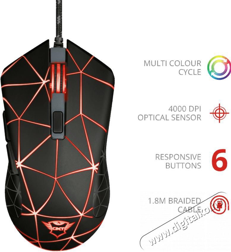 Trust Gaming GXT 133 Locx eg&eacute;r Iroda &eacute;s sz&aacute;m&iacute;t&aacute;stechnika - Eg&eacute;r - Vezet&eacute;kes eg&eacute;r - 348521