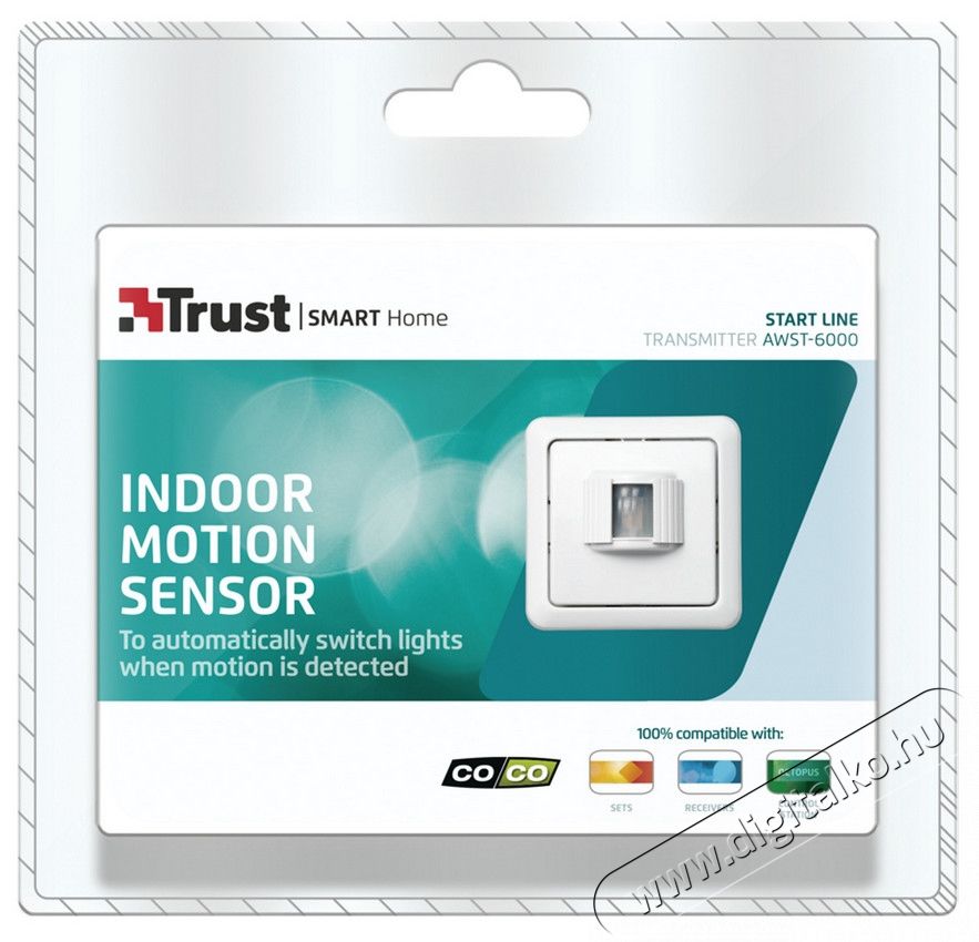 Trust Smart Home AWST-6000 vezet&eacute;k n&eacute;lk&uuml;li belt&eacute;ri mozg&aacute;s&eacute;rz&eacute;kelő (71013) H&aacute;ztart&aacute;s / Otthon / K&uuml;lt&eacute;r - Biztons&aacute;gtechnika - Mozg&aacute;s&eacute;rz&eacute;kelő - 318170