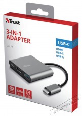 Trust Dalyx 3in1 USB-C adapter Iroda &eacute;s sz&aacute;m&iacute;t&aacute;stechnika - Notebook kieg&eacute;sz&iacute;tő - USB hub / eloszt&oacute; - 379947