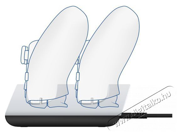 Trust GXT 254 Duo PS5 kontroller t&ouml;ltő &aacute;llom&aacute;s - feh&eacute;r Iroda &eacute;s sz&aacute;m&iacute;t&aacute;stechnika - J&aacute;t&eacute;k konzol - Kieg&eacute;sz&iacute;tő - 379956