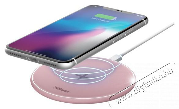 Trust Qylo Fast QI 7.5/10W -wireless r&oacute;zsasz&iacute;n t&ouml;ltő Mobil / Kommunik&aacute;ci&oacute; / Smart - Mobiltelefon kieg&eacute;sz&iacute;tő / tok - H&aacute;l&oacute;zati-, aut&oacute;s t&ouml;ltő - 385914
