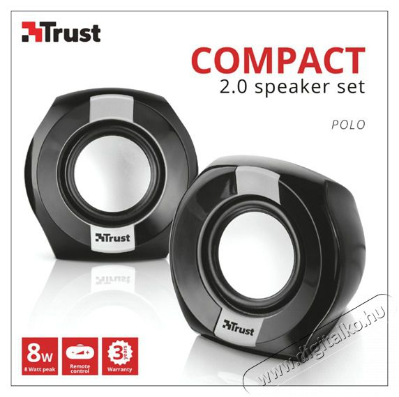 Trust Polo Compact 2.0 jack USB hangsz&oacute;r&oacute; (20943) Iroda &eacute;s sz&aacute;m&iacute;t&aacute;stechnika - PC hangsz&oacute;r&oacute; / hangfal - 326765
