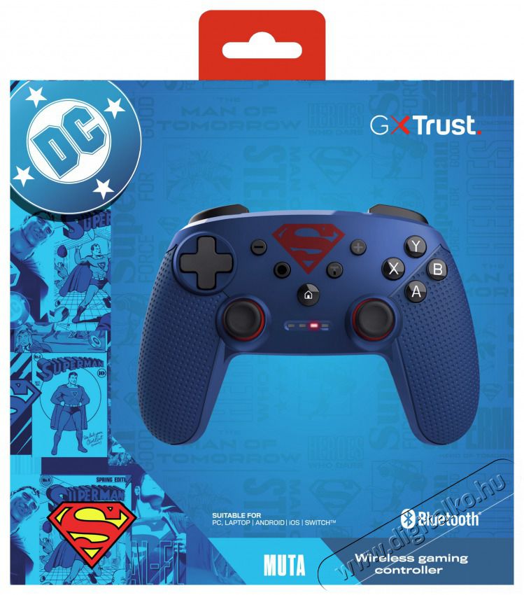 Trust 25744 GXT 542SM Muta Superman vezet&eacute;k n&eacute;lk&uuml;li kontroller Iroda &eacute;s sz&aacute;m&iacute;t&aacute;stechnika - J&aacute;t&eacute;k konzol - Kontroller - 507545