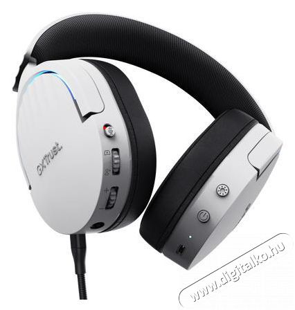 Trust GXT491W FAYZO, feh&eacute;r Audio-Video / Hifi / Multim&eacute;dia - F&uuml;l &eacute;s Fejhallgat&oacute;k - Fejhallgat&oacute; kieg&eacute;sz&iacute;tő - 510310
