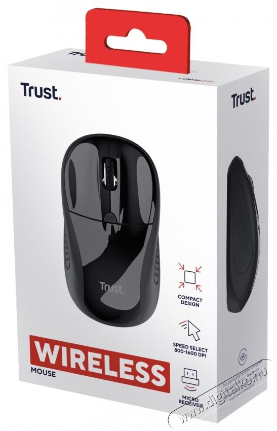 Trust Basics vezet&eacute;k n&eacute;lk&uuml;li fekete eg&eacute;r Iroda &eacute;s sz&aacute;m&iacute;t&aacute;stechnika - Eg&eacute;r - Vezet&eacute;k n&eacute;lk&uuml;li eg&eacute;r - 513376