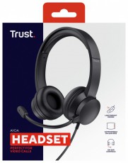 Trust Ayda PC vezet&eacute;kes fekete headset Audio-Video / Hifi / Multim&eacute;dia - F&uuml;l &eacute;s Fejhallgat&oacute;k - Fejhallgat&oacute; mikrofonnal / headset - 514853