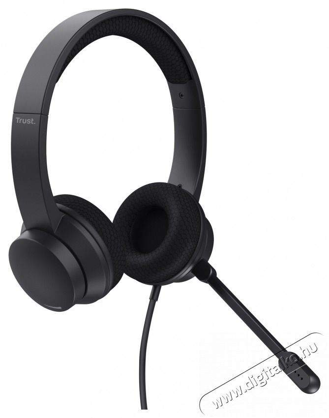 Trust Ayda USB-ENC PC vezet&eacute;kes fekete headset Audio-Video / Hifi / Multim&eacute;dia - F&uuml;l &eacute;s Fejhallgat&oacute;k - Fejhallgat&oacute; mikrofonnal / headset - 514854