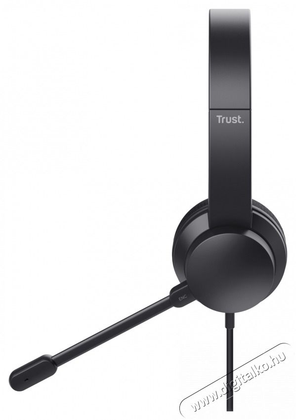 Trust Ayda USB-ENC PC vezet&eacute;kes fekete headset Audio-Video / Hifi / Multim&eacute;dia - F&uuml;l &eacute;s Fejhallgat&oacute;k - Fejhallgat&oacute; mikrofonnal / headset - 514854