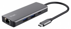 Trust Dalyx 6in1 multiport Type C USB HUB Iroda &eacute;s sz&aacute;m&iacute;t&aacute;stechnika - Notebook kieg&eacute;sz&iacute;tő - USB hub / eloszt&oacute; - 514849