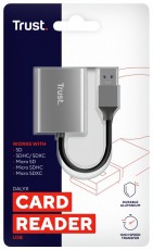Trust Dalyx Fast USB3.2 microSD/SD k&aacute;rtyaolvas&oacute; Mem&oacute;ria k&aacute;rtya / Pendrive - K&aacute;rtya olvas&oacute; - 514850