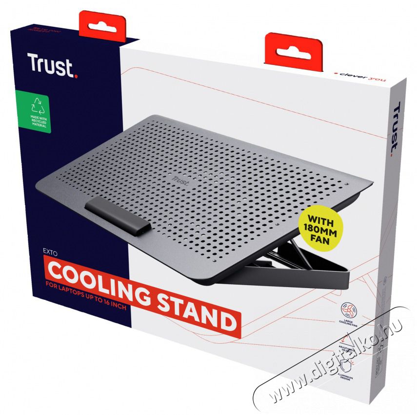 Trust Exto notebook hűtőpad Iroda &eacute;s sz&aacute;m&iacute;t&aacute;stechnika - Notebook kieg&eacute;sz&iacute;tő - Egy&eacute;b notebook kieg&eacute;sz&iacute;tő - 514852