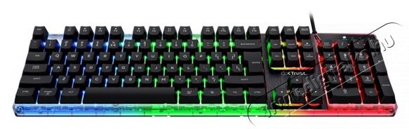 Trust GXT 835 Azor HUN vezet&eacute;kes fekete gamer billentyűzet Iroda &eacute;s sz&aacute;m&iacute;t&aacute;stechnika - Billentyűzet / billentyűzet szett - Vezet&eacute;kes - 514487