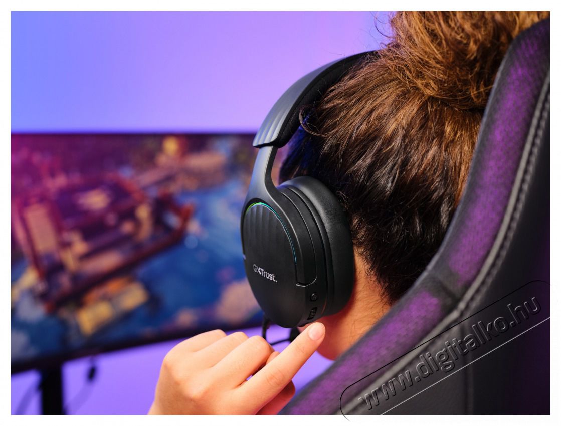 Trust GXT491 Fayzo vezet&eacute;k n&eacute;lk&uuml;li fekete gamer headset Audio-Video / Hifi / Multim&eacute;dia - F&uuml;l &eacute;s Fejhallgat&oacute;k - Fejhallgat&oacute; mikrofonnal / headset - 514845