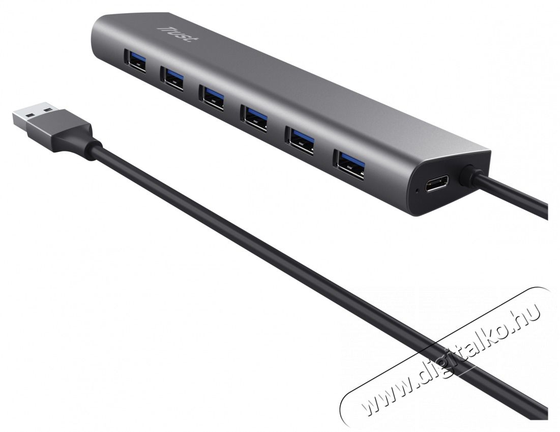 Trust Halyx 7 portos USB HUB Iroda &eacute;s sz&aacute;m&iacute;t&aacute;stechnika - Notebook kieg&eacute;sz&iacute;tő - USB hub / eloszt&oacute; - 514851