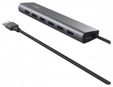Trust Halyx 7 portos USB HUB Iroda &eacute;s sz&aacute;m&iacute;t&aacute;stechnika - Notebook kieg&eacute;sz&iacute;tő - USB hub / eloszt&oacute; - 514851