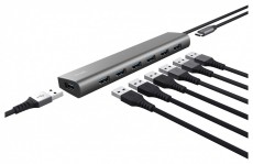 Trust Halyx 7 portos USB HUB Iroda &eacute;s sz&aacute;m&iacute;t&aacute;stechnika - Notebook kieg&eacute;sz&iacute;tő - USB hub / eloszt&oacute; - 514851