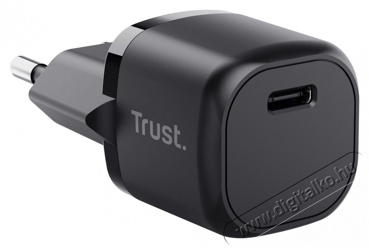 Trust Maxo 20W USB-C fekete t&ouml;ltő adapter Mobil / Kommunik&aacute;ci&oacute; / Smart - Mobiltelefon kieg&eacute;sz&iacute;tő / tok - H&aacute;l&oacute;zati-, aut&oacute;s t&ouml;ltő - 514857