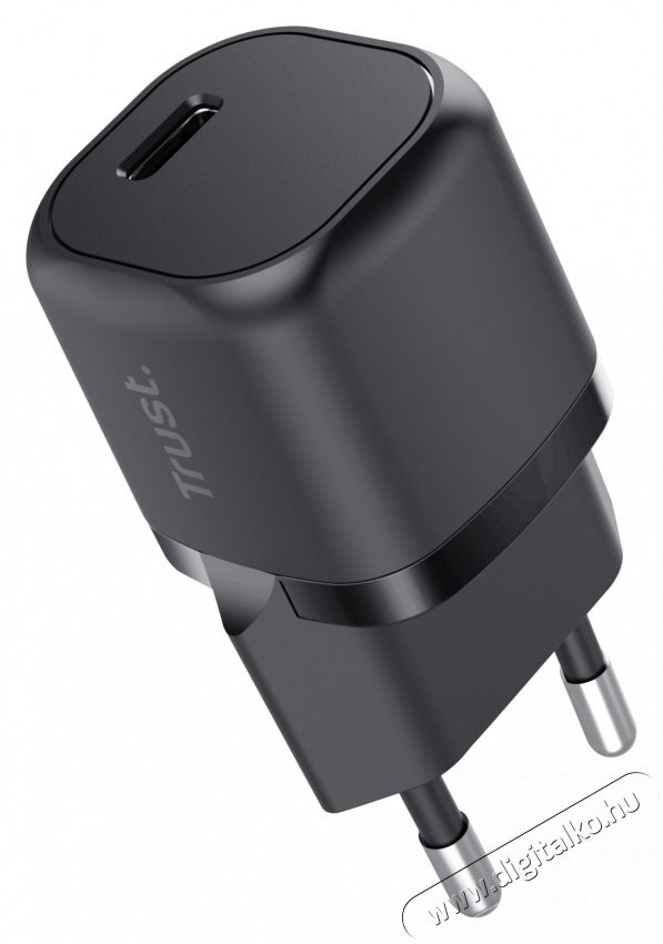 Trust Maxo 20W USB-C fekete t&ouml;ltő adapter Mobil / Kommunik&aacute;ci&oacute; / Smart - Mobiltelefon kieg&eacute;sz&iacute;tő / tok - H&aacute;l&oacute;zati-, aut&oacute;s t&ouml;ltő - 514857