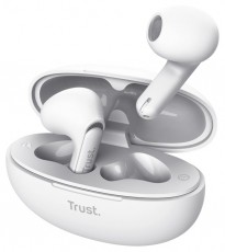 Trust Yavi ENC True Wireless Bluetooth feh&eacute;r f&uuml;lhallgat&oacute; Audio-Video / Hifi / Multim&eacute;dia - F&uuml;l &eacute;s Fejhallgat&oacute;k - F&uuml;lhallgat&oacute; - 514872