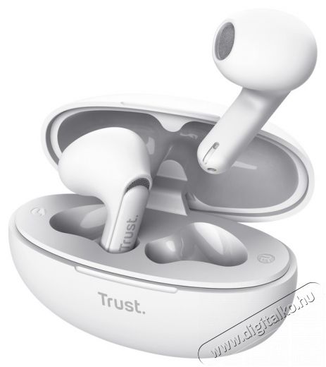 Trust Yavi ENC True Wireless Bluetooth feh&eacute;r f&uuml;lhallgat&oacute; Audio-Video / Hifi / Multim&eacute;dia - F&uuml;l &eacute;s Fejhallgat&oacute;k - F&uuml;lhallgat&oacute; - 514872