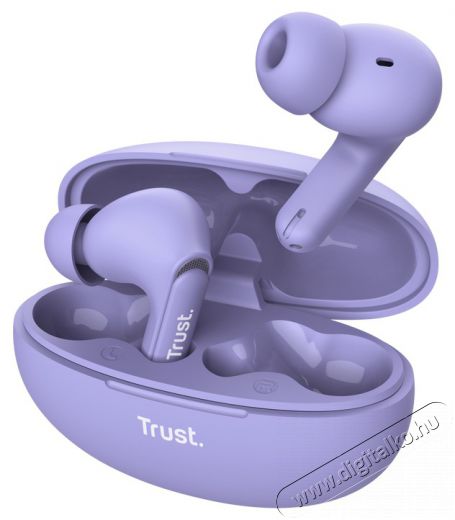 Trust Yavi ENC True Wireless Bluetooth lila f&uuml;lhallgat&oacute; Audio-Video / Hifi / Multim&eacute;dia - F&uuml;l &eacute;s Fejhallgat&oacute;k - F&uuml;lhallgat&oacute; - 514871
