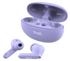 Trust Yavi ENC True Wireless Bluetooth lila f&uuml;lhallgat&oacute; Audio-Video / Hifi / Multim&eacute;dia - F&uuml;l &eacute;s Fejhallgat&oacute;k - F&uuml;lhallgat&oacute; - 514871