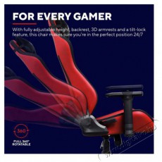 Trust GXT714R RUYA ECO Gaming Chair, piros Iroda &eacute;s sz&aacute;m&iacute;t&aacute;stechnika - Egy&eacute;b sz&aacute;m&iacute;t&aacute;stechnikai term&eacute;k - 518464