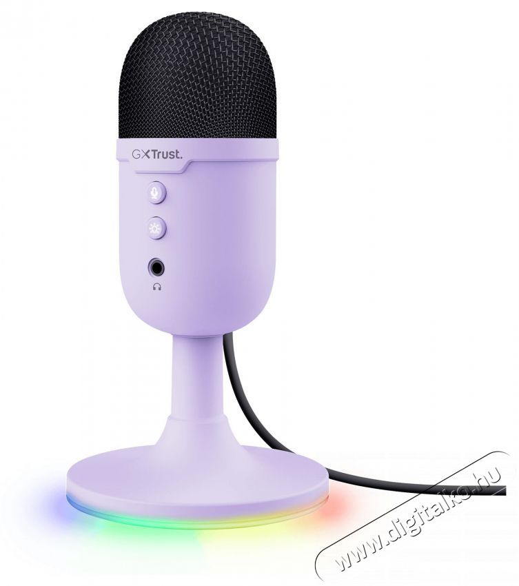 Trust GXT 234P Yunix USB Microphone - lila Fot&oacute;-Vide&oacute; kieg&eacute;sz&iacute;tők - Mikrofon - &Eacute;nek &eacute;s hangszer mikrofon - 526527